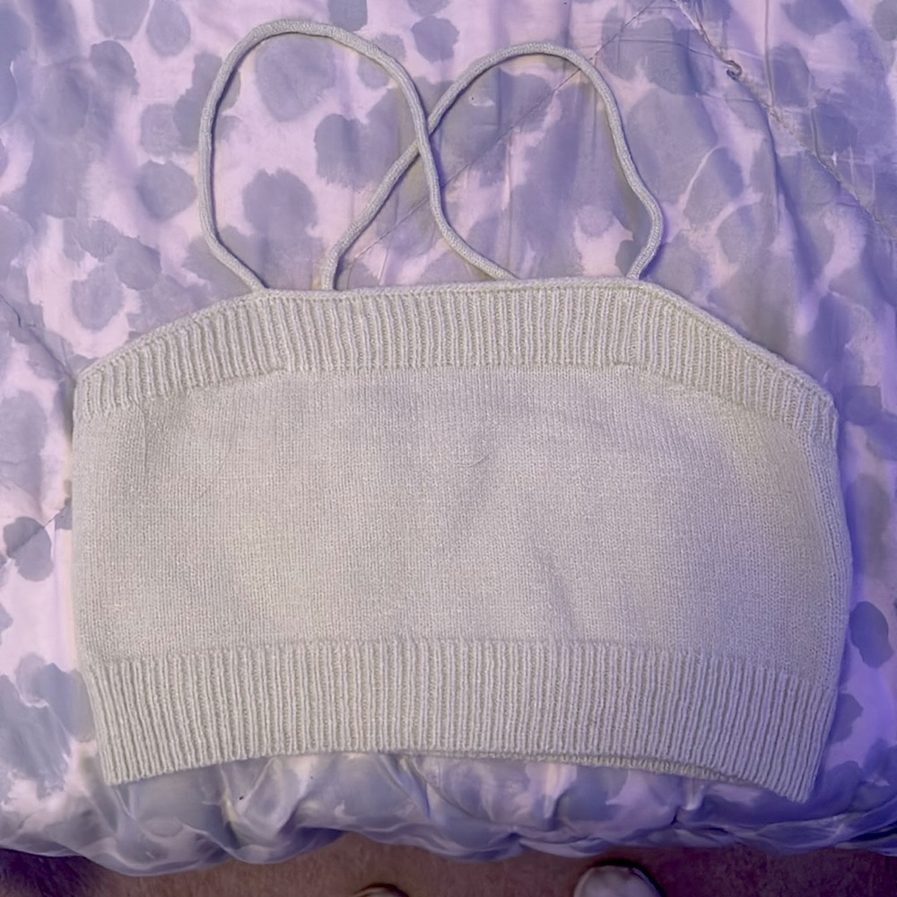 Light green sweater and tank top duo from Shein. Size small